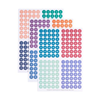 Free Colorful Calendar Date Dots
