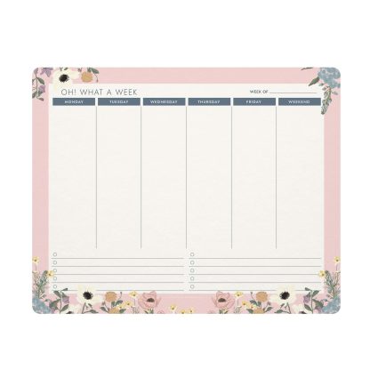 Bouquet Weekly Planning Compact Deskpad