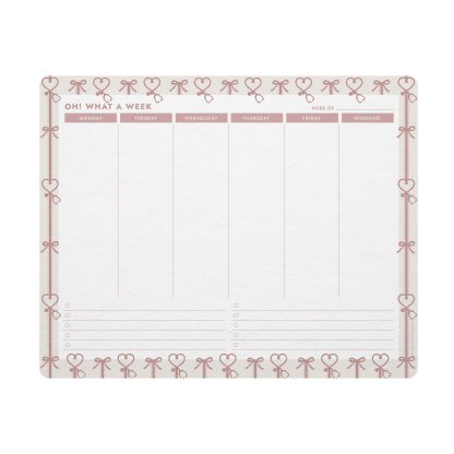 Healthcare Chic Weekly Planning Compact Deskpad
