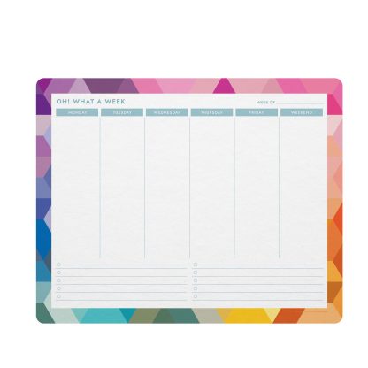 Hexagon Weekly Planning Compact Deskpad