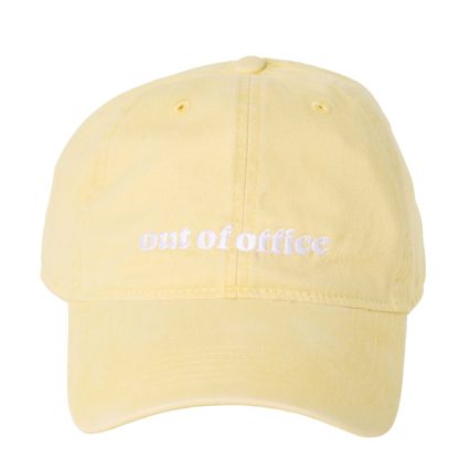 Out of Office Butter Embroidered Hat