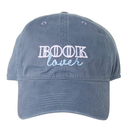 Book Lover Navy Embroidered Hat