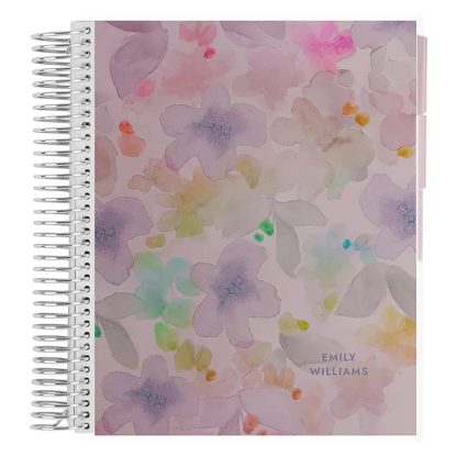 Watercolor Blossom Premium 3 Subject Notebook