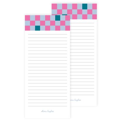 Checkered List Pad 2pk