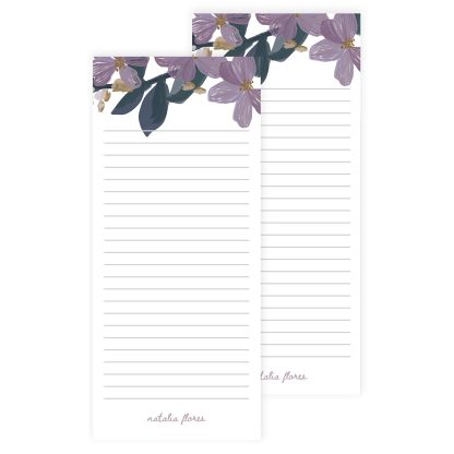 Bold Blooms Butterflies List Pad 2pk