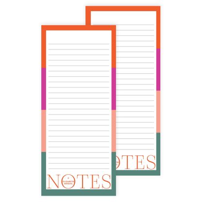 Colorblock Notes List Pad 2pk