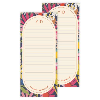 Painterly Florals List Pad 2pk