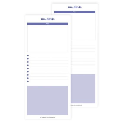 Repositionable Weekly Whiteboard Teacher Prep Notepad Refill
