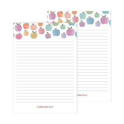 Rainbow Apples Notepad 2pk