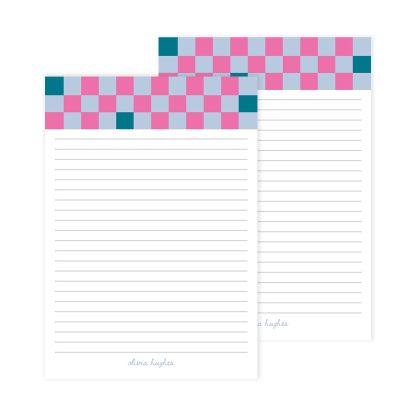Checkered Notepad 2pk