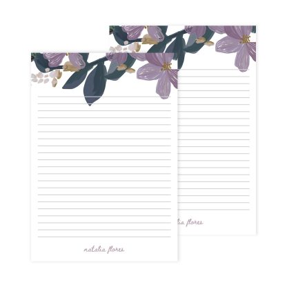 Bold Blooms Butterflies Notepad 2pk