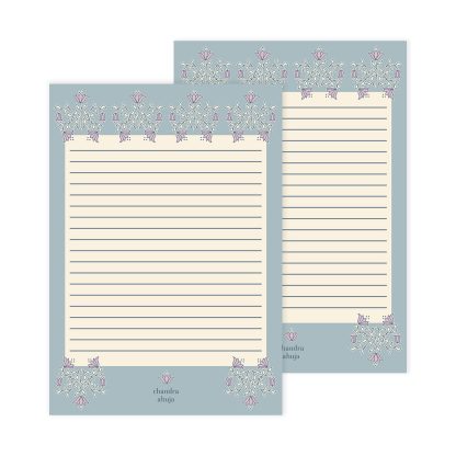 Floral Motif Notepad 2pk