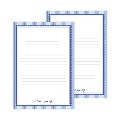 Stoney Clover Lane Pinstripe Notepad 2pk