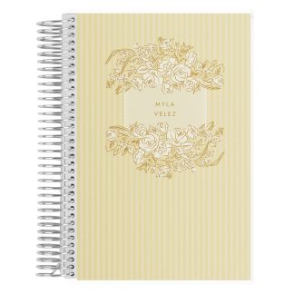 Toile Stripe A5 Notebook
