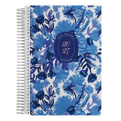 Indigo Blooms A5 Notebook
