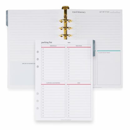 Travel A5 Ring Agenda Inserts