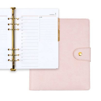 Light Blush A5 Daily LifePlanner™ Ring Agenda