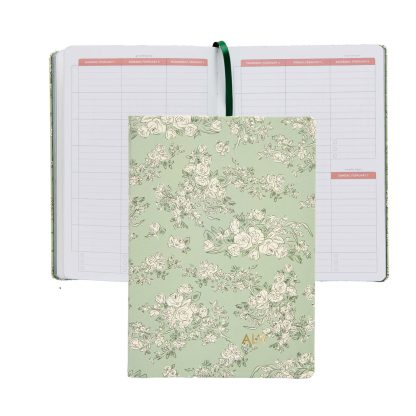 Toile Wallpaper Fern A5 Softbound Academic Planner
