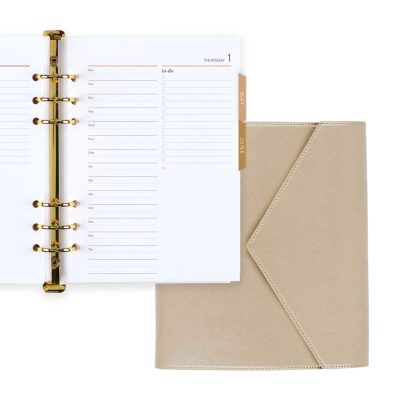 Champagne A5 Daily LifePlanner™ Ring Agenda