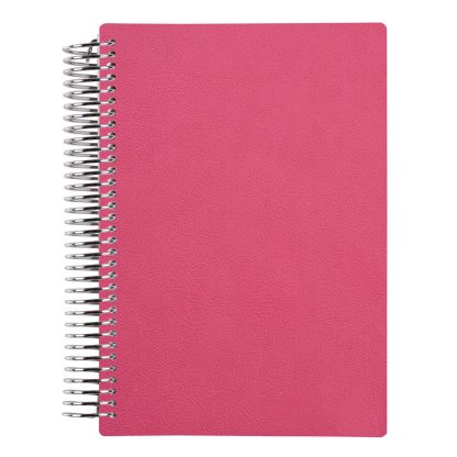 Fuchsia Vegan Leather A5 Notebook