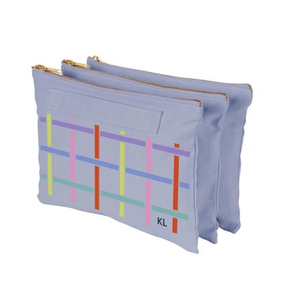 Crisscross Custom Accordion Zipper Pouch