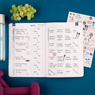 Watercolor Blooms PetitePlanner Wellness Log