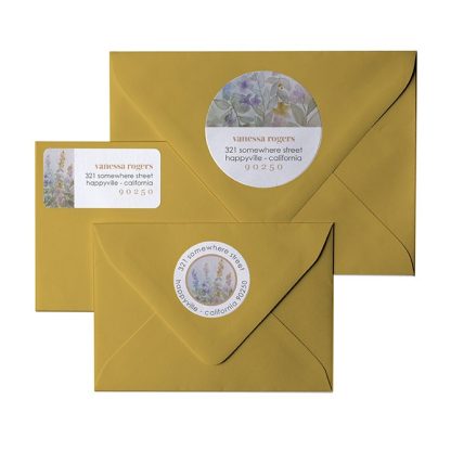 Watercolor Meadow Return Address Labels