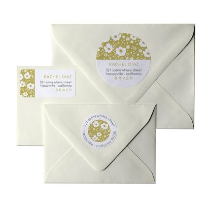 Vintage Florals Address Labels