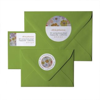 Colorful Cosmos Return Address Labels