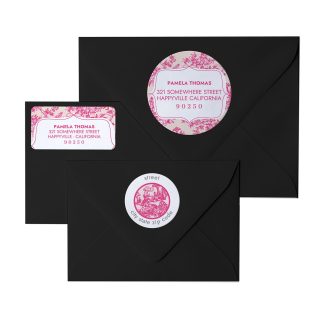 Toile Y'all Return Address Labels