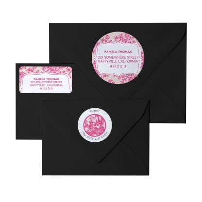 Toile Y'all Return Address Labels