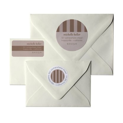 Classic Stripes Return Address Labels