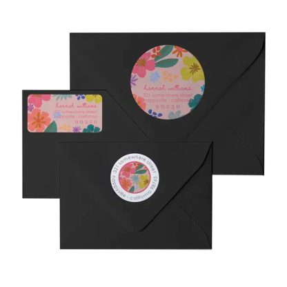 Petal Pop Return Address Labels