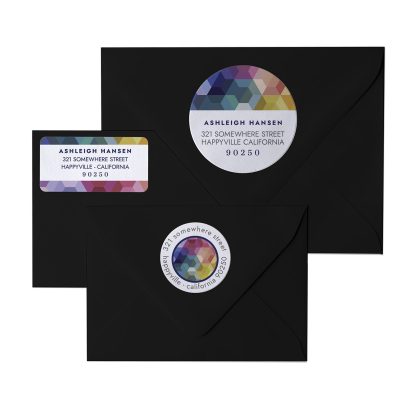 Hexagon Return Address Labels