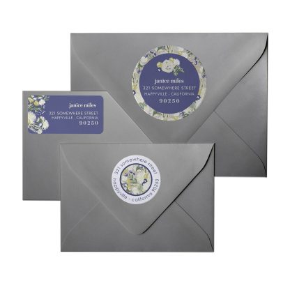 Floral Lattice Return Address Labels