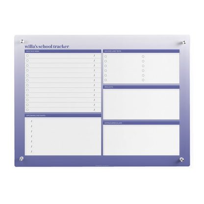 Acrylic Student Wall Calendar
