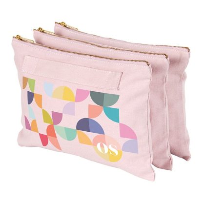 Abstract Circles Custom Accordion Zipper Pouch