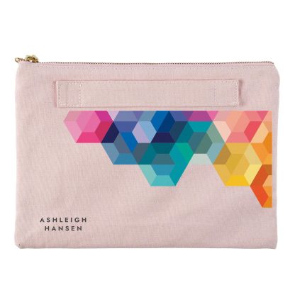 Hexagon Custom Accordion Zipper Pouch