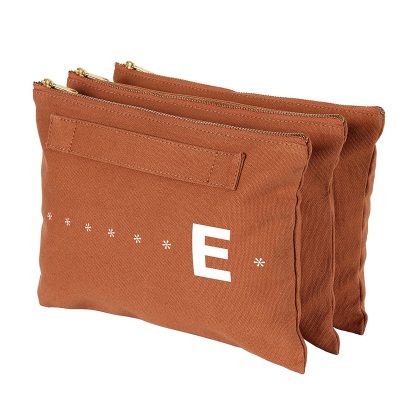 Asterisk Monogram Custom Accordion Zipper Pouch