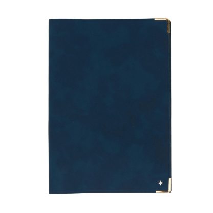 Navy Vegan Leather B6 Notebook Cover