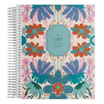 Floral Batik Brain Dump Notebook