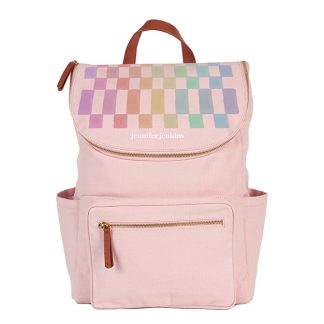 Watercolor Checkered Custom Backpack