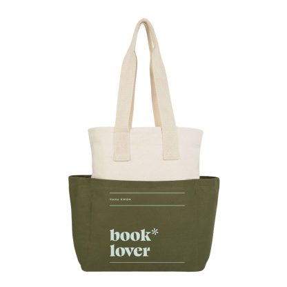 Mantra Book Lover Color Block Tote Bag