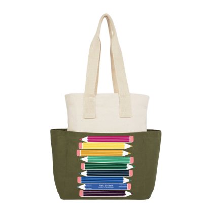 Prismatic Pencils Custom Color Block Tote Bag