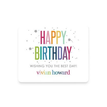 Happy Birthday Gift Labels