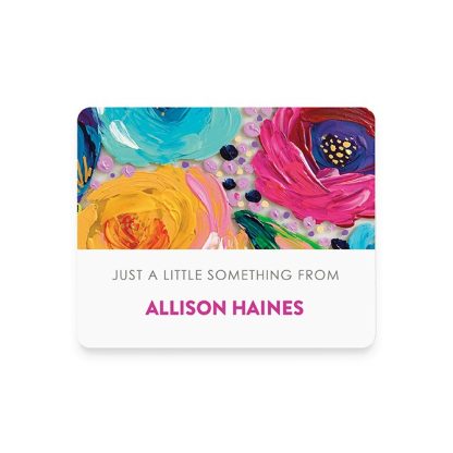 EttaVee Finger Painted Florals Gift Labels