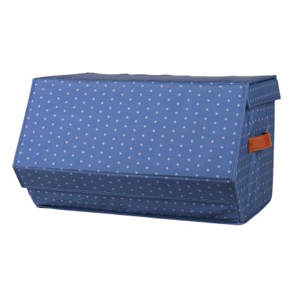 Navy Asterisk Large Collapsible Storage Organizer