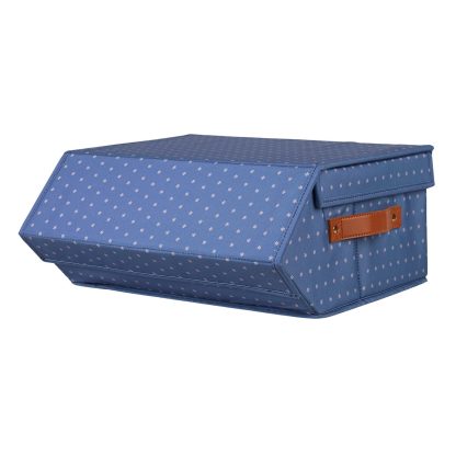 Navy Asterisk Small Collapsible Storage Organizer