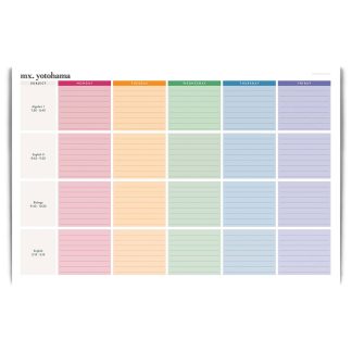 Teacher Weekly Deskpad