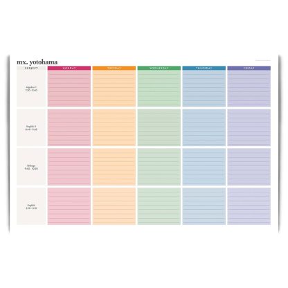 Teacher Weekly Deskpad